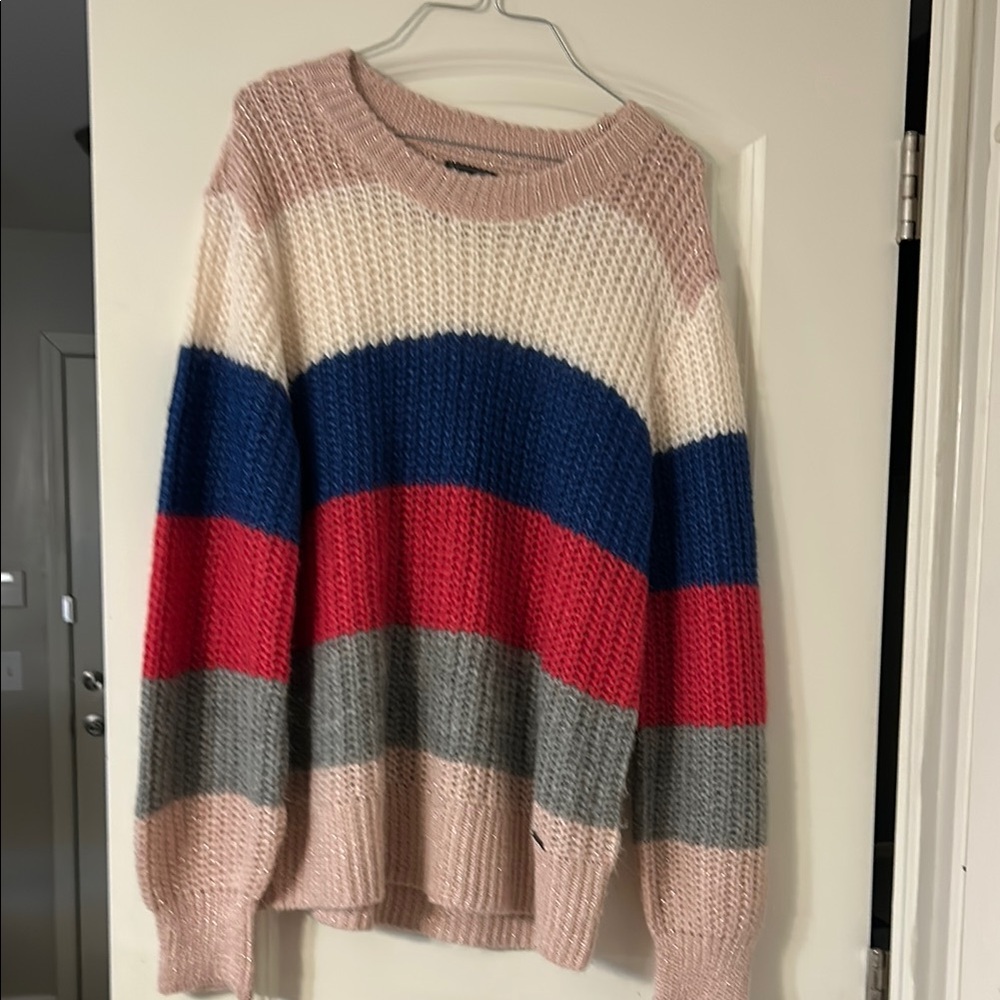 Colorful Striped Women's Sweater